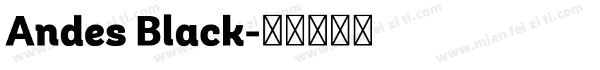 Andes Black字体转换